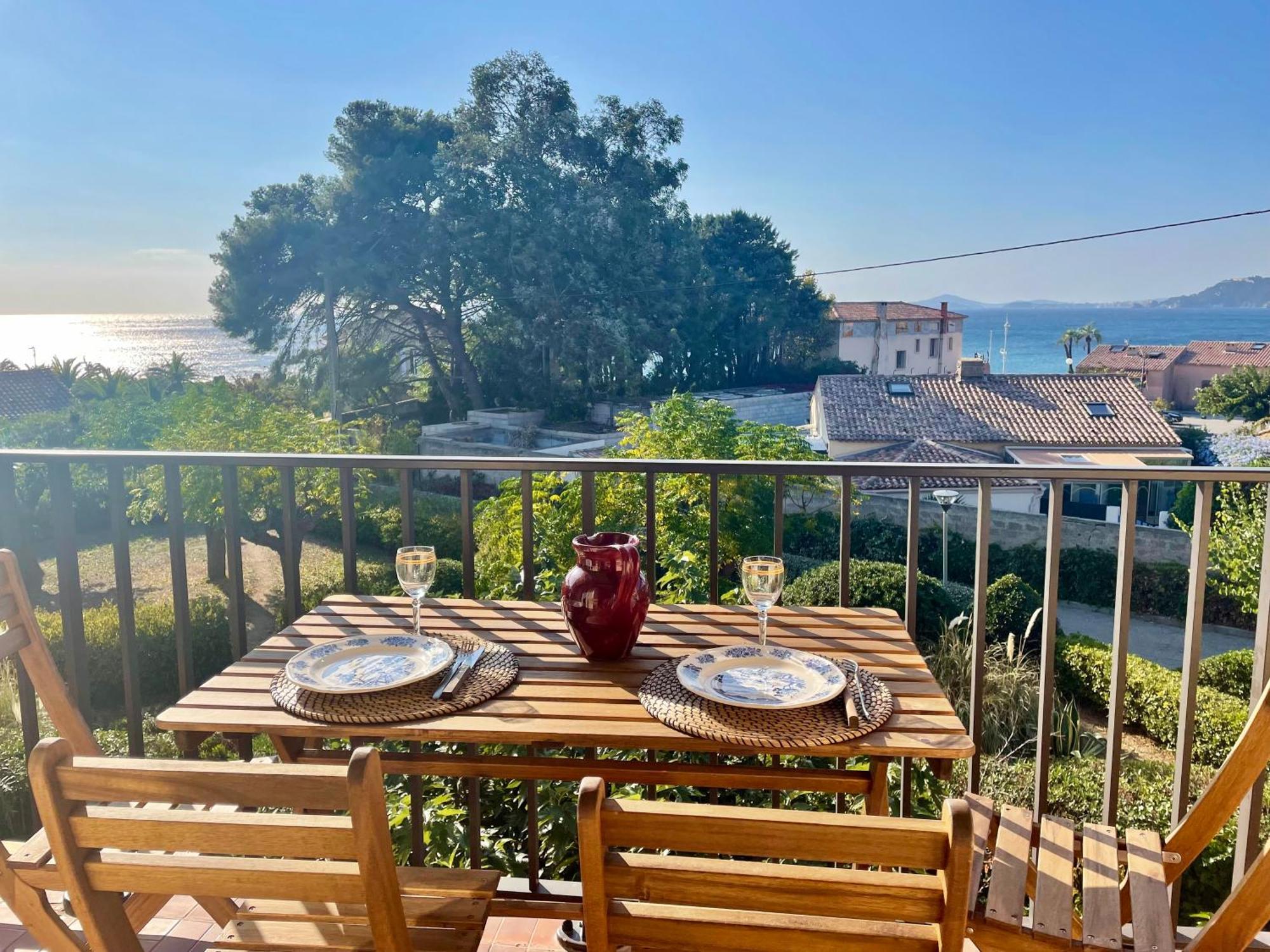 Appartement Cosy Vue Mer A 50 M De La Plage - Refait A Neuf Et Climatise เลอ ปราเดต์ ภายนอก รูปภาพ